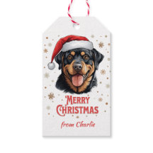 Personalisiert Rottweiler Hund frohe Weihnachten