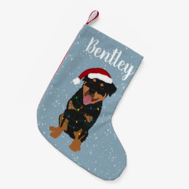 Personalisiert Rottweiler Kleiner Weihnachtsstrumpf