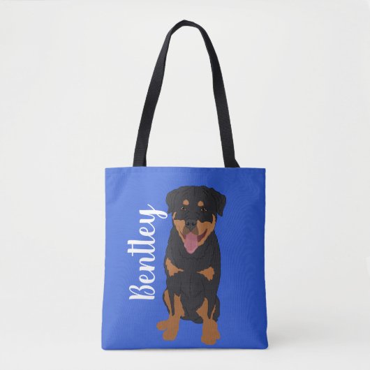 Personalisiert Rottweiler Tasche (Vorderseite)