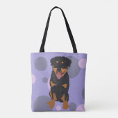 Personalisiert Rottweiler Tasche (Rückseite)