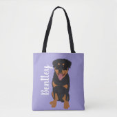 Personalisiert Rottweiler Tasche (Vorderseite)