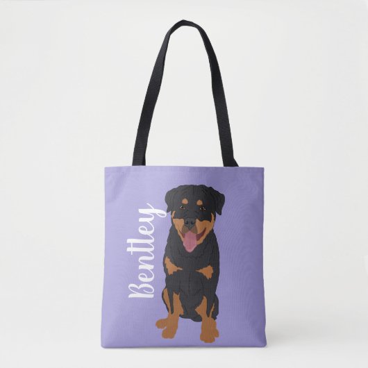 Personalisiert Rottweiler Tasche (Vorderseite)