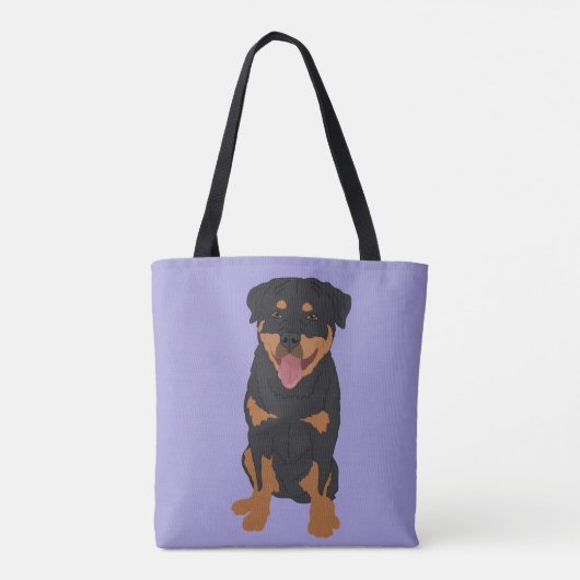 Personalisiert Rottweiler Tasche (Rückseite)