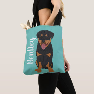Personalisiert Rottweiler Tasche