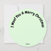 Personalisiert Round Santa Paws Husky Weihnachten (Rückseite)