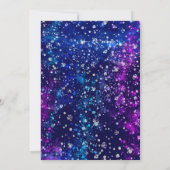 Personalisiert Royal Blue Birthday Masquerade Einladung (Rückseite)