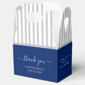 Personalisiert Royal Blue Favor Box Geschenkschachtel (Geöffnet)