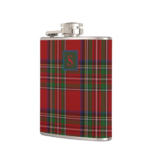 Personalisiert Royal Stewart Tartan gibt Ihm Men G Flachmann (Links)