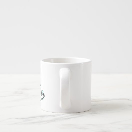 Personalisiert "Royal Tiara" Espressotasse (Rückseite)