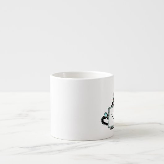 Personalisiert "Royal Tiara" Espressotasse (Vorderseite)