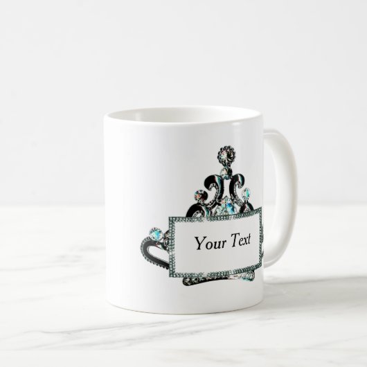Personalisiert Royal Tiara Kaffeetasse (VorderseiteRechts)