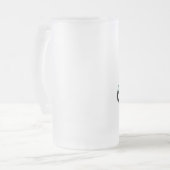 Personalisiert "Royal Tiara" Mattglas Bierglas (Vorderseite Links)