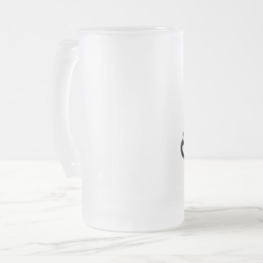 Personalisiert "Royal Tiara" Mattglas Bierglas (Vorderseite Links)