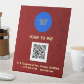 Personalisiert Royal Velvet Print Sockelschild (In Situ)