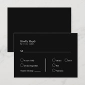 Personalisiert  RSVP karte (Vorne/Hinten)