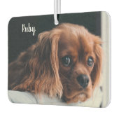 Personalisiert Ruby Cavalier King Charles Spaniel Autolufterfrischer (Links)