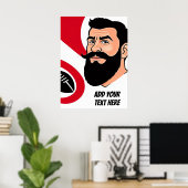 Personalisiert Rugby Art Poster (Heimbüro)
