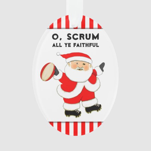 Personalisiert Rugby Collectible Ornament (Vorderseite)