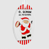 Personalisiert Rugby Collectible Ornament (Vorderseite)