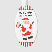 Personalisiert Rugby Collectible Ornament (Vorderseite)