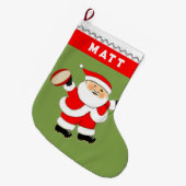 Personalisiert Rugby Großer Weihnachtsstrumpf (Vorderansicht (hängend))