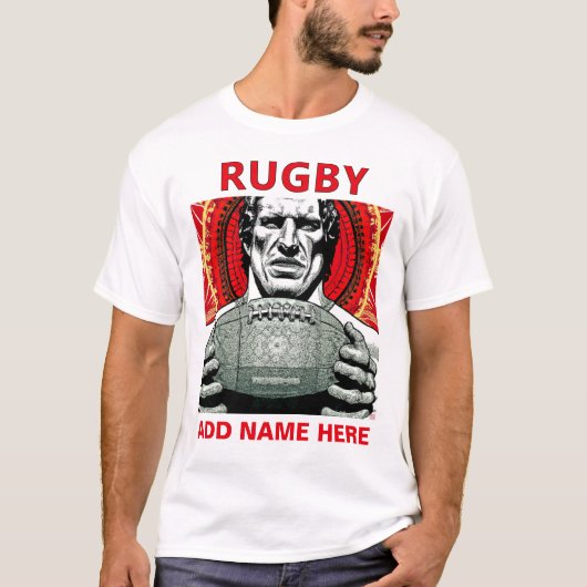 Personalisiert Rugby T - Shirt (Vorderseite)