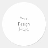 Personalisiert Runder Aufkleber (Vorderseite)