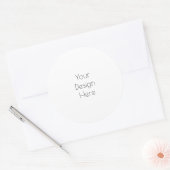 Personalisiert Runder Aufkleber (Umschlag)