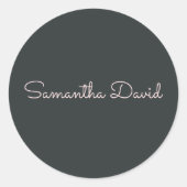 Personalisiert Runder Aufkleber (Vorderseite)