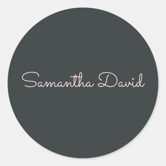 Personalisiert Runder Aufkleber (Vorderseite)