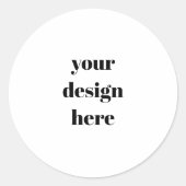 Personalisiert Runder Aufkleber (Vorderseite)
