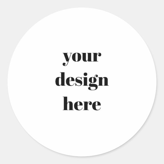 Personalisiert Runder Aufkleber (Vorderseite)