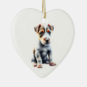 Personalisiert Russell Terrier Puppy Keramik Ornament (Rechts)