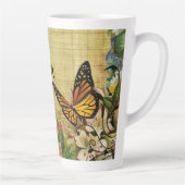 Personalisiert rustikal botanisch mit Schmetterlin Milchtasse (Rechts)