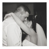 Personalisiert Rustikal-braunes Foto Liebe Würfel (Vorderseite)