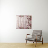 Personalisiert Rustikal Maroon Floral Woody Wandteppich (Beispiel (Horizontal))