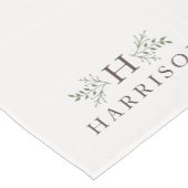 Personalisiert rustikale Monogramm Kurzer Tischläufer (Ecke)