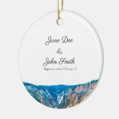 Personalisiert Rustikale Wasserfall Keramik Orname Keramik Ornament (Links)