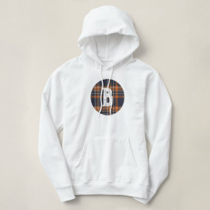 Personalisiert Rustikale Weihnachten/Winter karier Hoodie