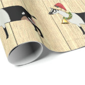 Personalisiert Rustikale Weihnachtsküche Geschenkpapier (Rolleneckpunkt)