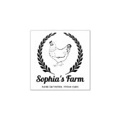 Personalisiert rustikaler Bauernhof Frische Bezeic Gummistempel (Prägung)