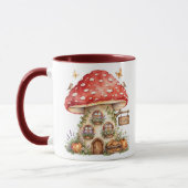 Personalisiert, rustikaler Pilz Tasse (Links)