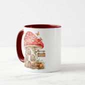 Personalisiert, rustikaler Pilz Tasse (Vorderseite Links)