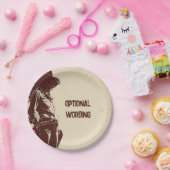 Personalisiert Rustikales Cowgirl Western Party Pappteller (Party)
