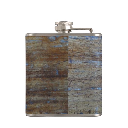 Personalisiert | Rustikales Maskulinarbefall Flachmann (Rückseite)