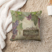 Personalisiert Rustikales Weinkeller Weinkultur un Kissen (Decke)