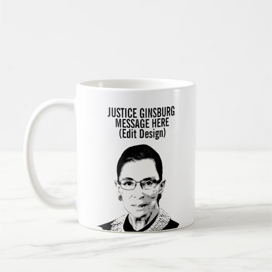Personalisiert RUTH BADER GINSBURG Kaffeetasse (Links)