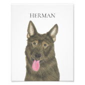 Personalisiert Sable Shepherd Art Fotodruck (Vorne)