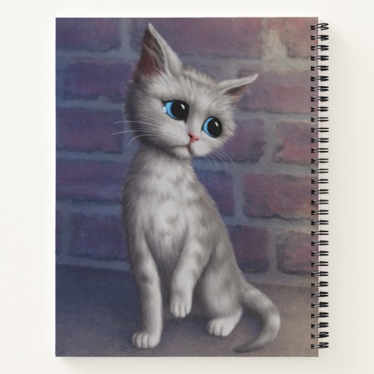 Personalisiert Sad Kitty Notizblock (Rückseite)