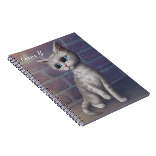 Personalisiert Sad Kitty Notizblock (Rechte Seite)